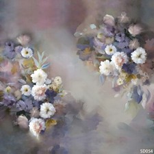 10'x10' Computer-painted Flowers Wedding Scenic Photo Background Backdrop SD054