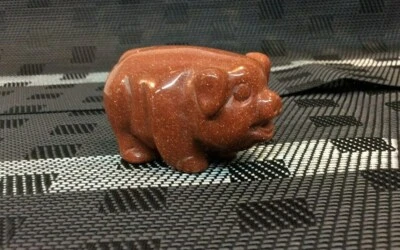 Golden Sandstone Pig Statue -Medium - Bring the Prosperity to the year - image 1 of 4