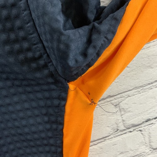 Nike Sphere Thermal Jacket Mens Sz M Blue Orange 1/3 Zip Thumb Holes - Picture 13 of 13