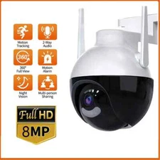 4K 8MP Video Surveillance Camera Color Night Vision Security Protection Camera