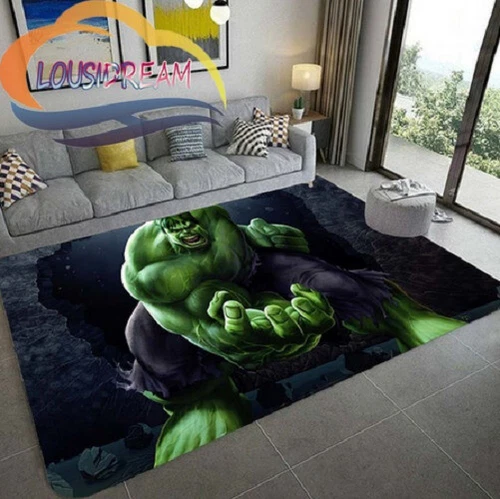 Alfombra 3D Marvel Hulk alfombra infantil niño alfombrilla moderna alfombrilla de puerta - Imagen 13 de 16