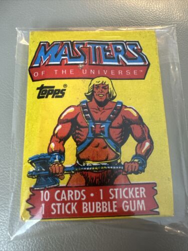 Masters Of The Universe MOTU 1984 Topps HE-MAN Classic!!  Wosk uszczelniony pakiet NOWY!! - Zdjęcie 1 z 1