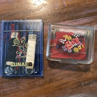 Cunard Ferry Souvenir Nähset & eine andere Reise Handarbeit Ausbesserungsbox