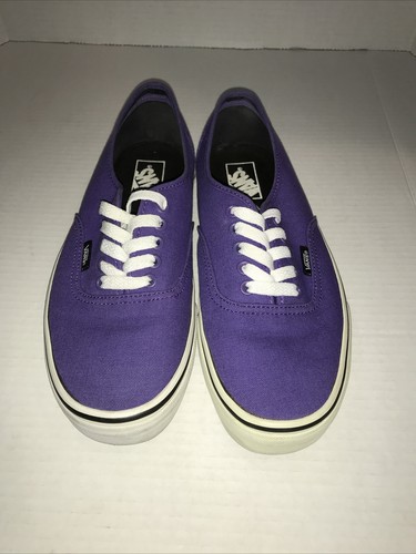 VANS Authentic Purple #VSCQ7RS Mens Size 9 Womens 10.5 Low Sneakers With Laces.