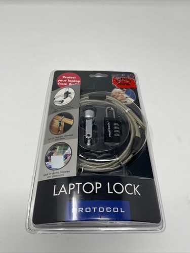 Protocol Laptop Security Lock Anti-Theft Combination Lock NIB
