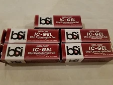 5 Tubes BSI IC-GEL 20gm Tube -  Coral Frag Glue Super Glue - Free Ship