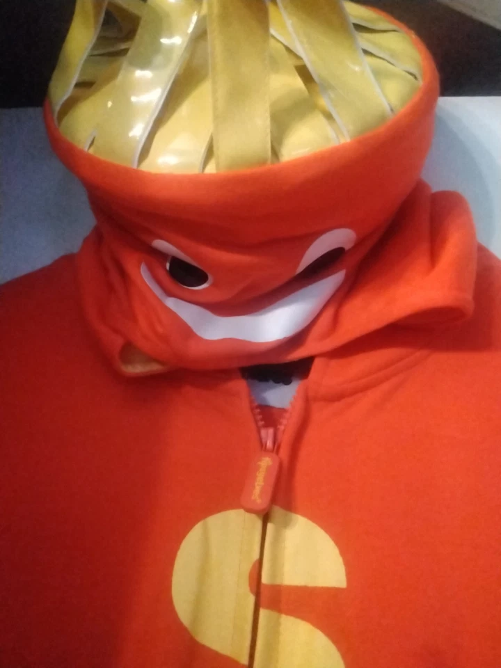 Tipsy Elves WOMEN'S INFLATABLE TUBE GUY COSTUME Size Medium Orange Halloween - Image 3 of 4