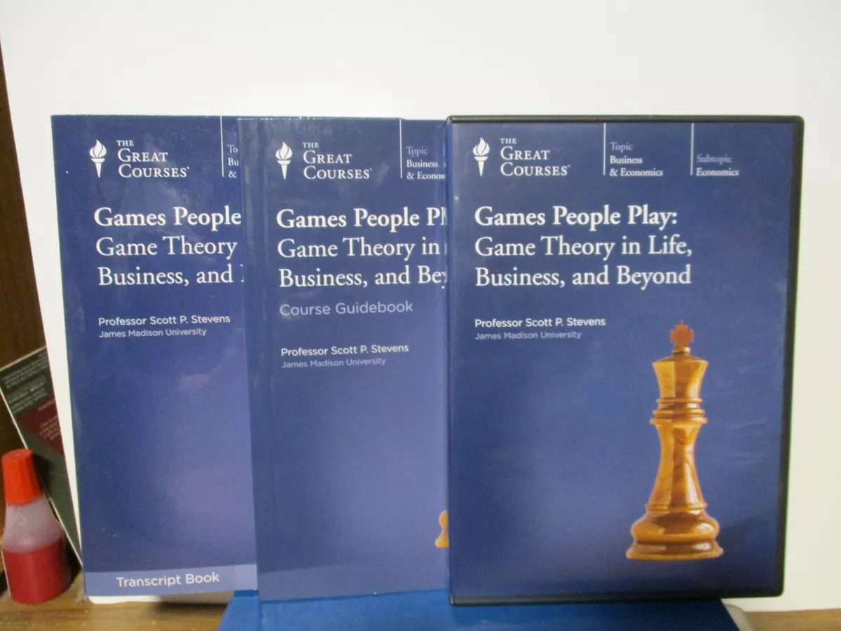 Great Courses - Games People Play: Game Theory - 4 DVD Set & Books - ED22-39