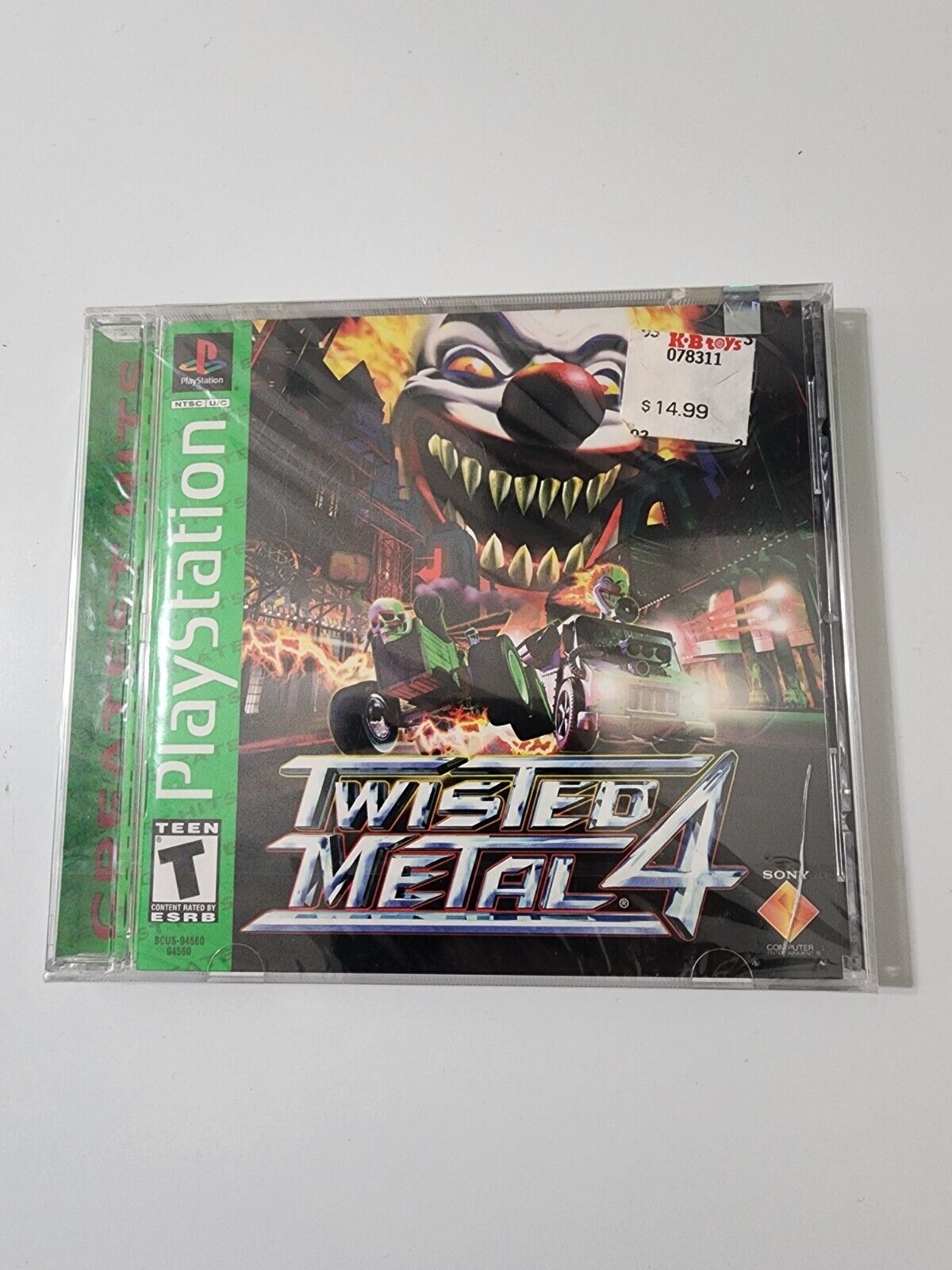 1999 PS1 Playstation Twisted Metal 4 Factory Sealed Greatest Hits VGA/WATA  Ready 711719456025