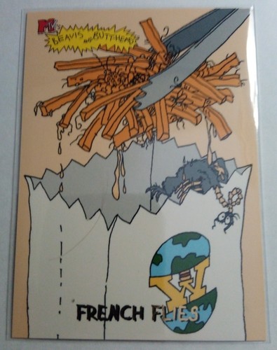 1994 Fleer Beavis and Butthead Trading Card - French Flies