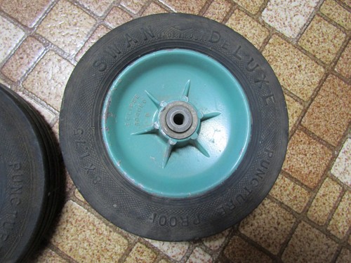 VINTAGE PUSH LAWN MOWER WHEELS ECLIPSE SWAN DELUXE 404080 - Picture 2 of 7