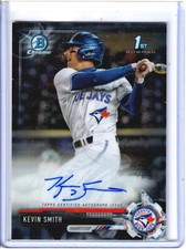2017 Bowman Chrome Kevin Smith Auto 1st Chrome Qty