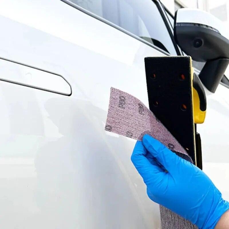 Hifeson 70x400mm Manual Sanding Block Sandpaper Machine Hand Grinding Holder Han