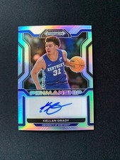 2022-23 Panini Prizm Draft Picks College Penmanship Silver Kellan Grady Auto