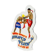 Muay Thai Fridge Magnets Souvenir Kick Boxing Martial Arts Punching MMA Vinyl