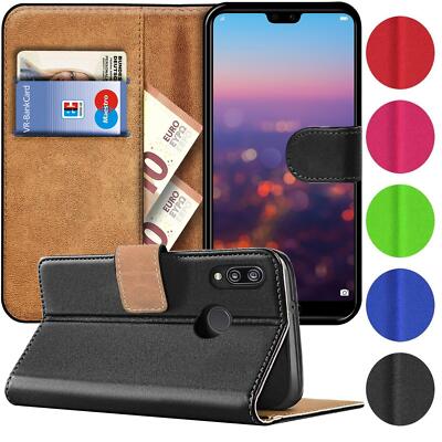 Wallet Case für Huawei P20 Lite Handy Book Cover Flip Tasche Schutzhülle slim