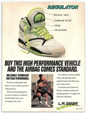 PRINT AD, 1991 L.A. Gear Regulator Basketball  Shirtless Pickup Game Pump