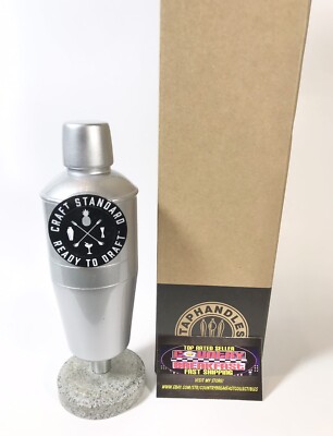 Craft Standard Ready Draft Cocktail Shaker Beer Tap Handle 8  Brand New In Box!