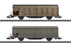 Minitrix N: Gauge Type Hbis-v Sliding Wall Boxcar Set # 15307