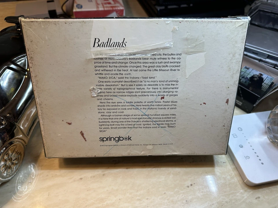 Vintage Springbok 1973 BADLANDS 350pc Puzzle-Complete North Dakota - Image 3 of 4