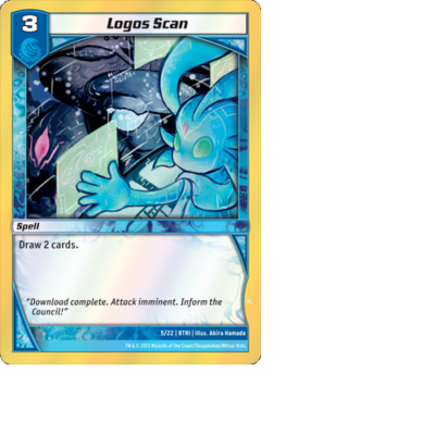 Kaijudo X3 LOGOS SCAN Foil Common #5/22 8TRI (Playset) - Elite