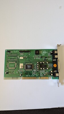 Analog Devices AD1816 FX-3D Plus Sound Card w/ Wave Table & Audio input Untested