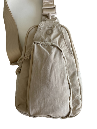 ODODOS Daily Sling Bag Crossbody Chest Bag Adjustable Strap Lightweight Beige - Picture 5 of 13
