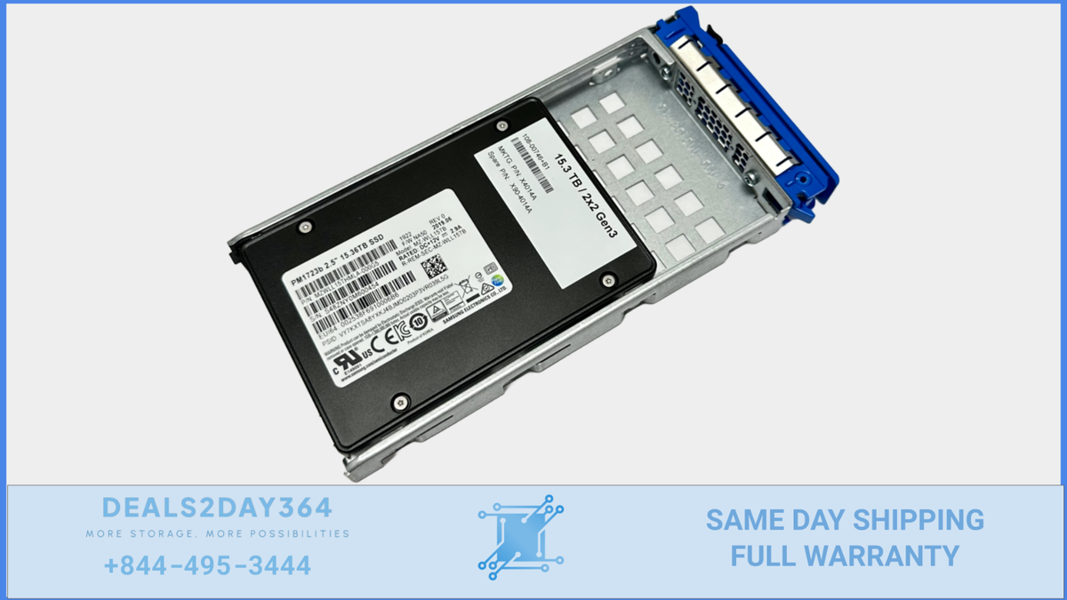 NetApp X4014A SED NVMe Disk Drive for A250 A800 NS224