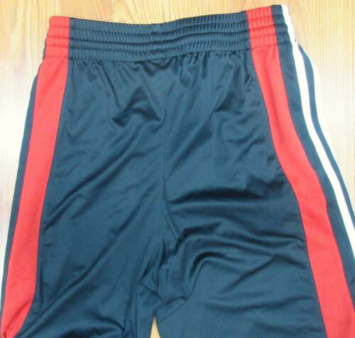 ADIDAS Mens POLYESTER ATHLETIC PANTS BLACK, RED & WHITE Sz SMALL, S - Picture 7 of 7