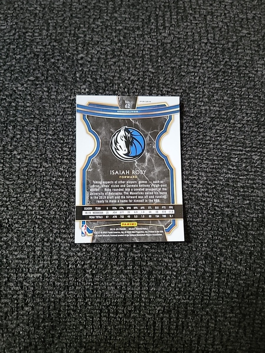 2019-20 Panini Select Basketball Isaiah Roby Rookie #62 Prizm