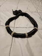 Vintage Rhinestone Satin Belt/Necklace Size X-Small/ Small
