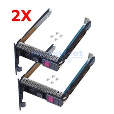 2X Tray Caddy for HP G10 Gen10 727695-001 2.5" NVMe SSD HDD ML350 DL380 DL360