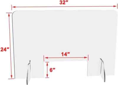 Sneeze Guard-32''Wx24''H
