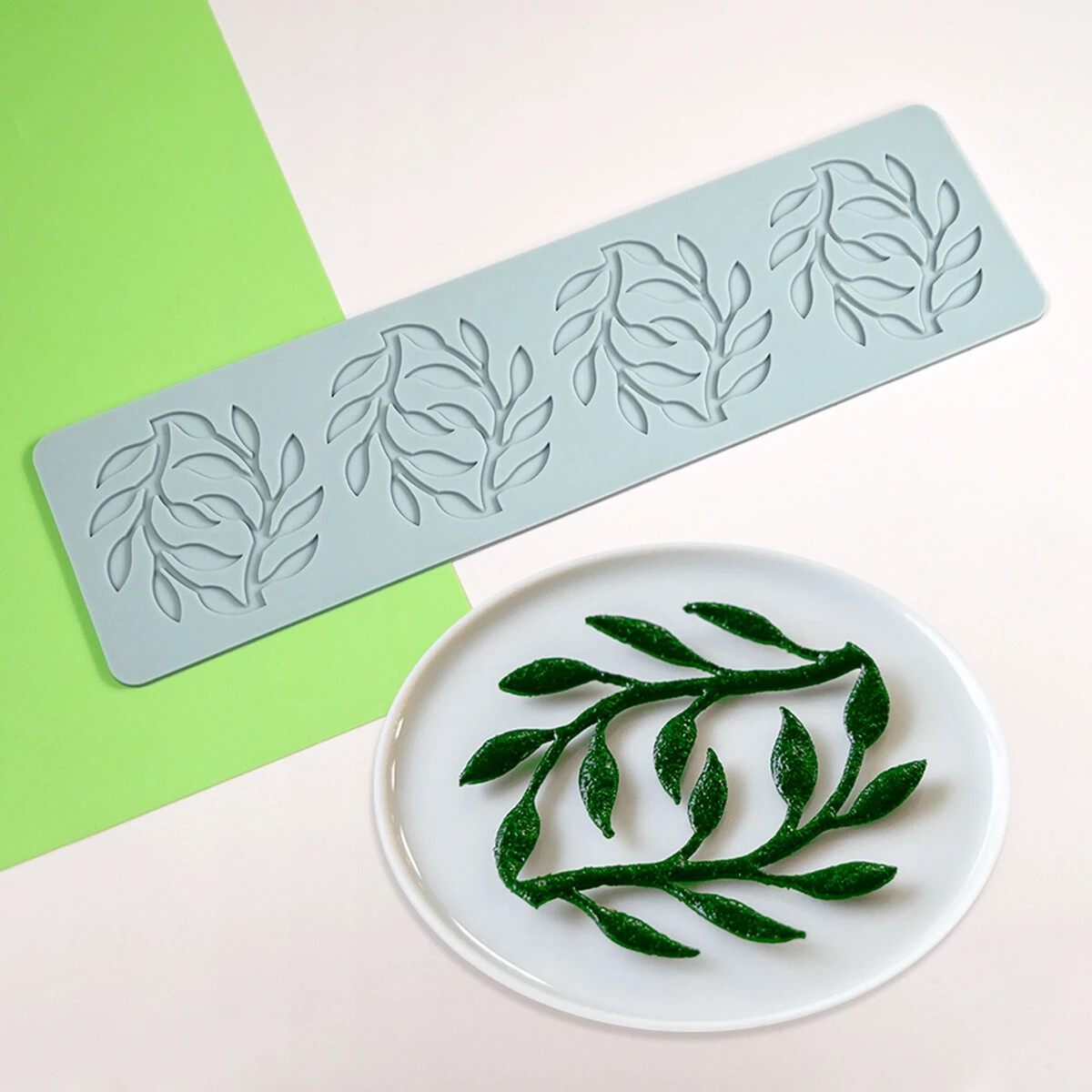 Moule Silicone Cooking Printing Mold Leaf Patterns Cake Lace Mat Chocolate Silic