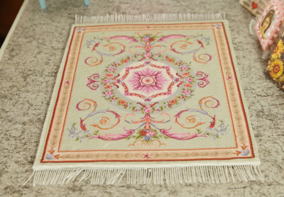 8'' Larger Excellent Color Combination Beautiful Garland Miniature Rug 1/6 1/8