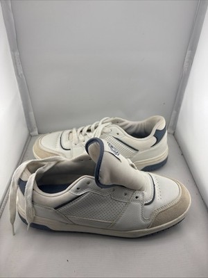 pull and bear mens low shoes white grey size 10