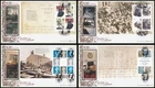 Set of 4 2005 GB Bronte Sisters Prestige Pane Benham BLCS297 FDC All SHS