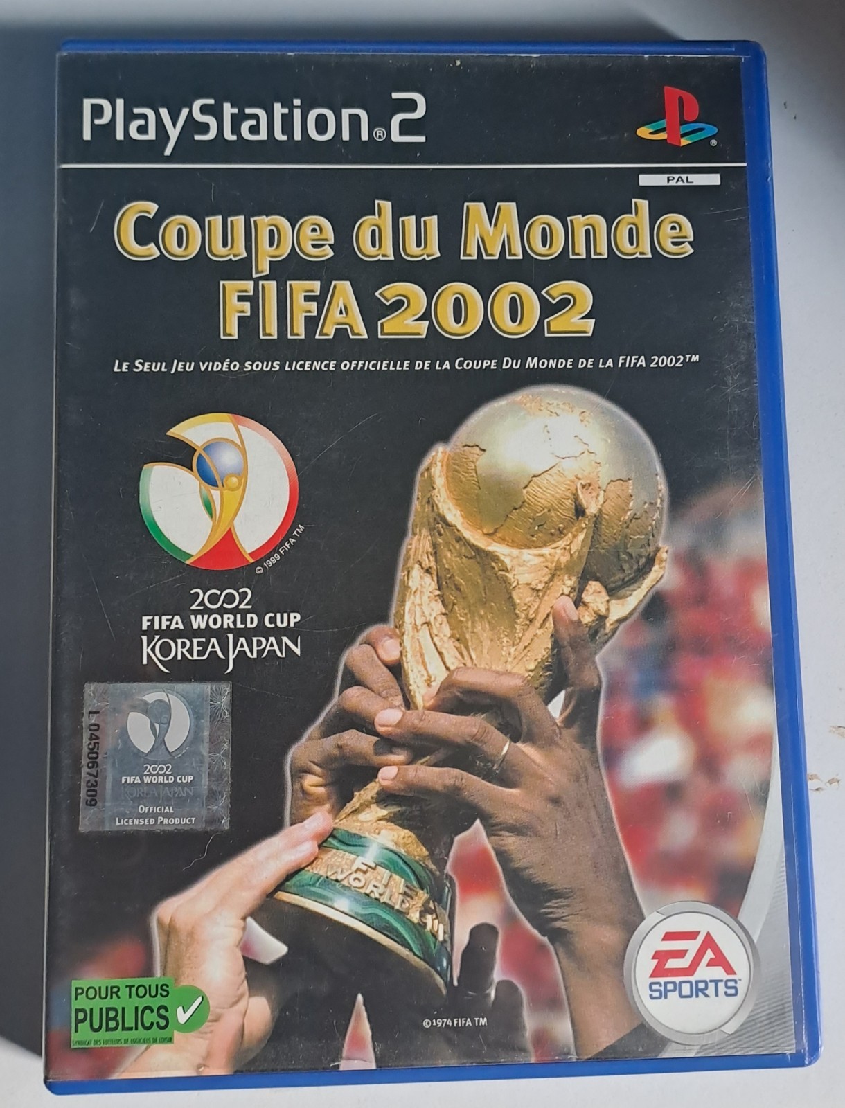 Jeu PS2 Coupe du monde FIFA 2002 playstation 2 sony retro vintage jeux video