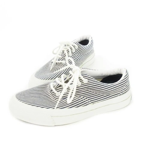 Sneakers donna 6.0US Converse taglio basso stringate tela hickory righe blu 1Cj734