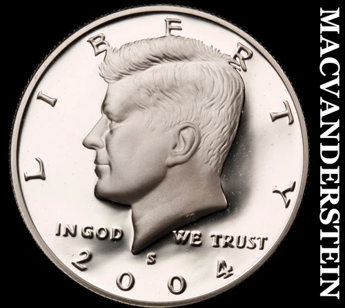 2004-S Silver Kennedy Half Dollar-Choice Gem Proof Lustrous No Reserve #i5892