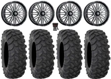 ITP Momentum 22" Wheels Milled 37" XTR370 Tires Pioneer 1000 / Talon