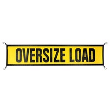 Oversize Warning Products EZ Hook Oversize Load Sign 18" X 84" Made in USA