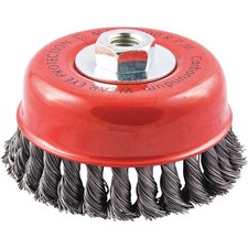 GRAINGER APPROVED 66252838701 Cup Brush,Wire 0.020" dia.,Carbon Steel 443N25