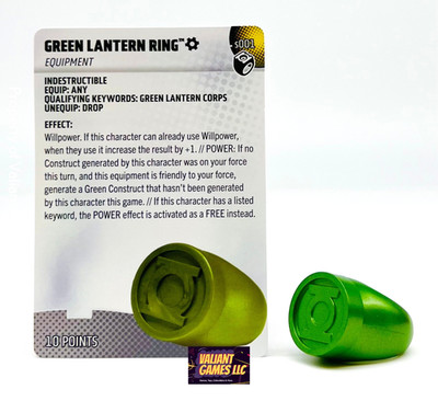 DC Heroclix Green Lantern Ring #s001 w/ Card Lantern Legacy Set