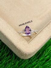 Color Change Alexandrite Ring 925 Sterling Silver Gift For Her.