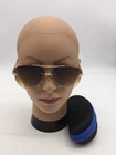 Louis Vuitton Gold Aviator Fashion Sunglasses 59-15-140 Brown Lenses