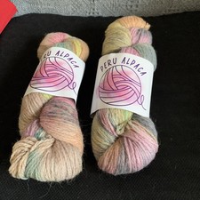 alpaca wool blend yarn hank 2 100g  A837 