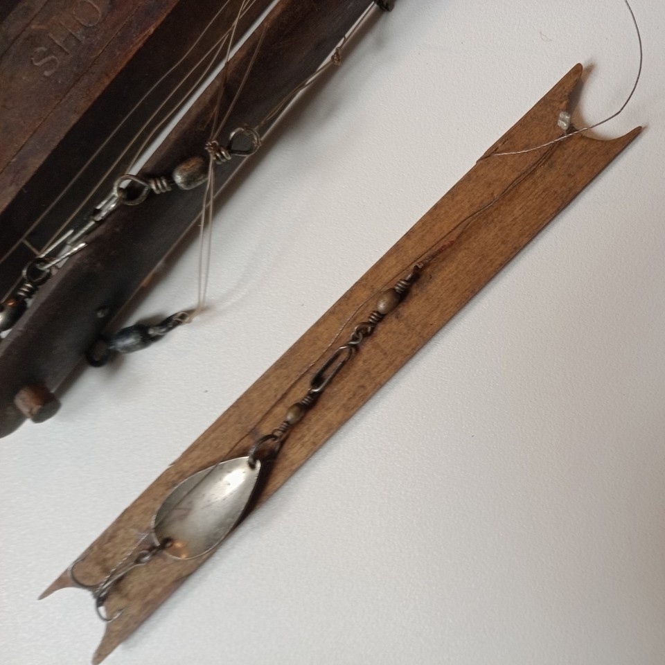 Antique Vintage fishing line winder Crab line looms maritime wooden ...
