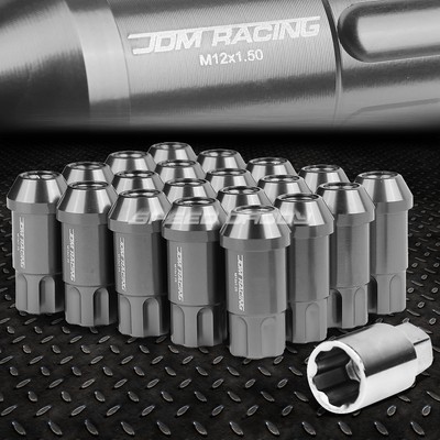 Speed Daddy JDM Open-End Aluminum Lug Nuts – Blue Anodized, M12x1.25, 20-Piece Set With Lock