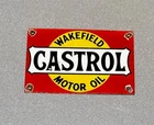 VINTAGE CASTROL MOTOR OIL PORCELAIN SIGN GAS CAR TRUCK OIL MOTORCYCLE